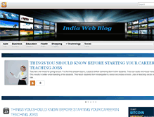 Tablet Screenshot of indiaweblogs.com